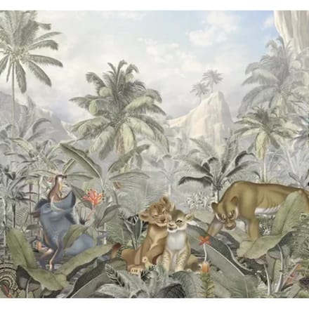 Fotobehang Lion King Hills - Meerkleurig - 2,80m X 300cm
