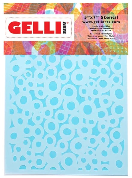 Gelli Arts stencil dots sjabloon 12,7x17,8 cm voor gelprinting.