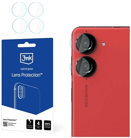 3MK Lens Protect Serie - Lensbescherming - Asus Zenfone 10 - 4 stuks - Krasbestendig