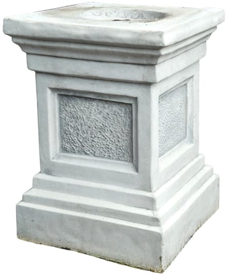 Sokkel - steen - 60 cm - klassiek witte afwerking - massief