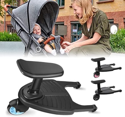 Buggy Board - Loopplank Kinderwagen - Comfortabel Reizen - Universele Pasvorm - 47.6 x 28.8 x 12.5 cm - Blauw