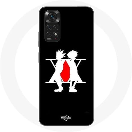 Hoesje - Hunter x Hunter - Xiaomi Redmi Note 11S - Flexibel - Zwart - Manga Logo zwart