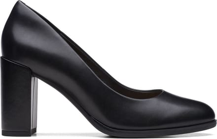 Clarks Freva 85 Court - dames pump - Zwart - maat 42 (EU) 8 (UK)