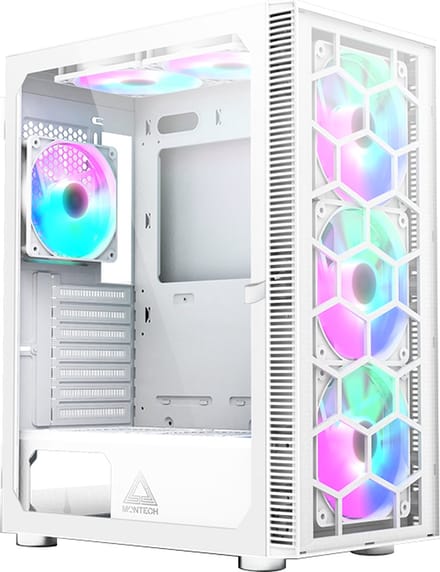 Montech X3 Glass - White - Case - Miditower - Wit