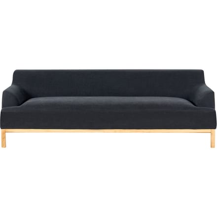 SOSJO - Driezitsbank - Zwart - Polyester