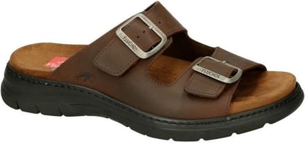 Fluchos -Heren - bruin donker - pantoffels & slippers - maat 46