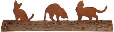 Clayre & Eef Decoratie Katten Bruin Metaal