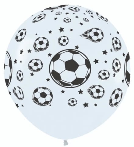 36 inch Ballon Sempertex voetbal All over - 2 stuks