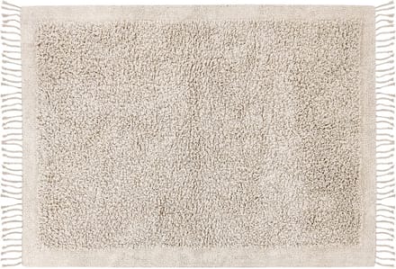 BITLIS - Vloerkleed - Lichtbeige - 140 x 200 cm - Katoen