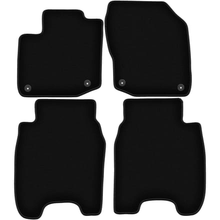 BASIC zwarte veloursmatten voor: Honda Civic IX hatchback (2012-)