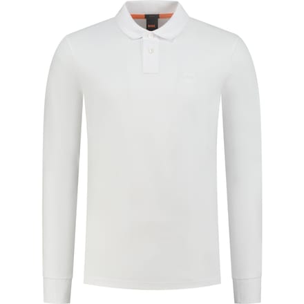 BOSS Orange Passerby Heren Langdurige Stretch-Katoen Polo Shirt met Logo Patch