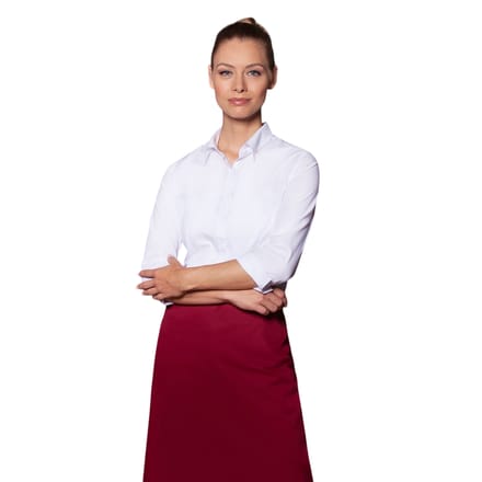 Karlowsky Basic Bistro Contrast Schort (Bordeaux)