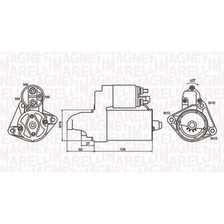 Starter MAGNETI MARELLI 063721050010