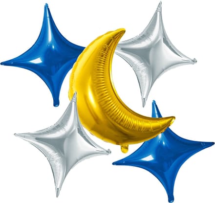 Folat - Folieballonnen set 'Eid Mubarak' - 5 stuks