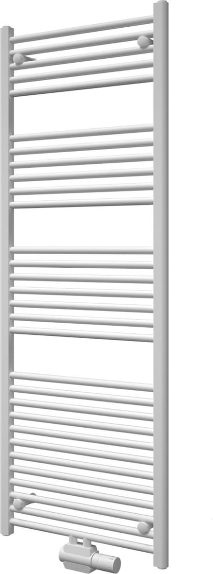 Radiatorconnect handdoekradiator wit-recht-midden aansluiting B 500 x H 700.