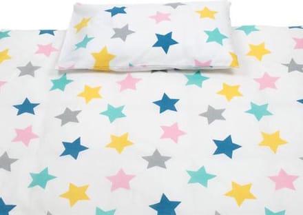 Briljant Baby Dekbedovertrek voor ledikant - 100x135 - Roze - sloop 40 x 60 cm