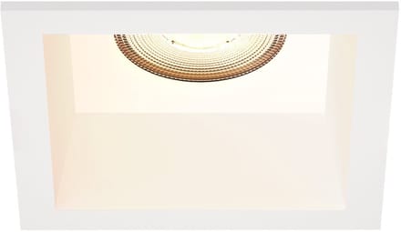 Ledvion – LED Inbouwspot Vierkant 85x85mm – Wit – Dimbaar – GU10 – 2700K – 3W – IP20