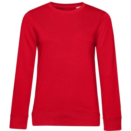 B&C Dames/dames Organic Sweatshirt (Rood)