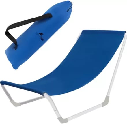 Malatec Strandstoel - opvouwbaar - lichtgewicht - draagbaar - blauw - 95 x 60 x 45 cm