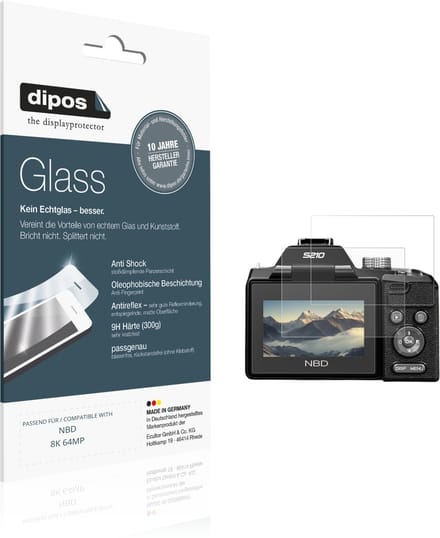 dipos – 2x Matte Pantserfolie geschikt voor NBD 8K 64MP | 9H Screenprotector