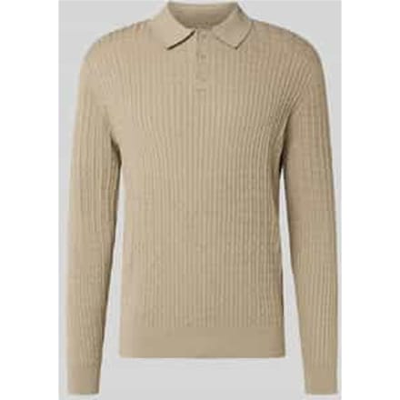 Gebreide pullover met polokraag