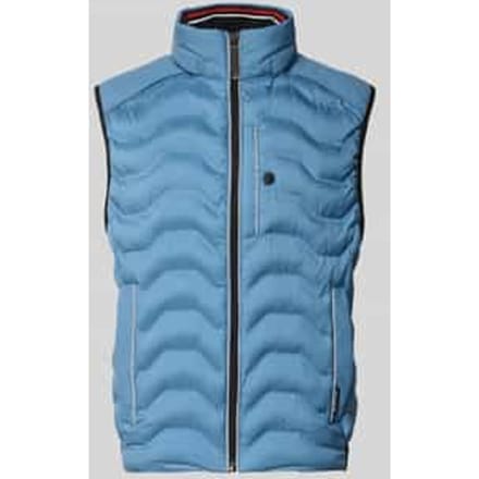 Regular fit bodywarmer met capuchon in de kraag
