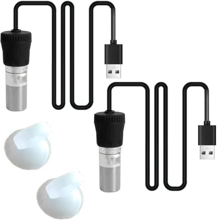 Dailygoods - 2 Stuks USB Aquariumverwarmingsstaaf voor Kleine Aquaria