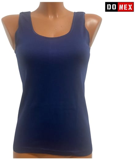 2 Pack Top kwaliteit dames hemd - 100% katoen - Marineblauw - Maat L
