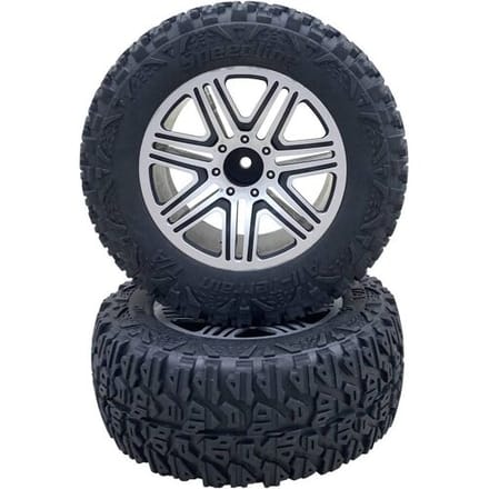 Reely RE-7582929 Reserveonderdeel Complete wielen midden/achter 212g