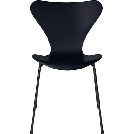 Fritz Hansen Serie 7 3107 Stoel - lak - midnightblue - zwart