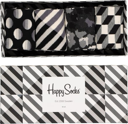 Happy Socks Seasonal Black & White Giftbox - Maat 36-40