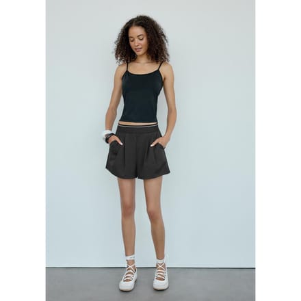 Stradivarius Smart short met elastische tailleband  Zwart M