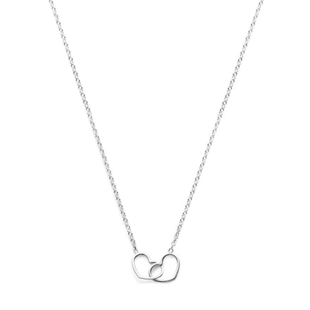 Glams ketting hart 1,2 mm 40 + 5 cm - Zilver