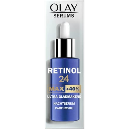 Olay Retinol 24 MAX* Nachtserum - 3 Acties: Gladmaken, Vernieuwen en MAX* hydrateren - 40 ml
