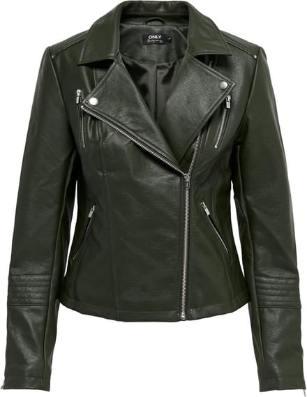 ONLY ONLGEMMA FAUX LEATHER BIKER OTW NOOS Dames Jas - Maat 34