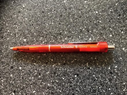 Balpen Schneider Optima - rood