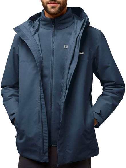 Jack Wolfskin Altenberg 3-in-1 Winterjas Heren - Maat L