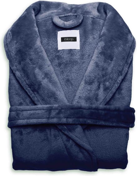 iSleep Cara Badjas Lang - Maat M - Donker blauw