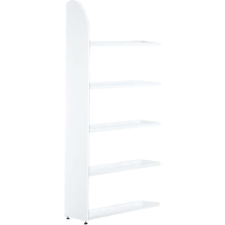 Open kast Dante®, stellingsectie, H 1900 x B 800 mm, zonder achterwand, wit