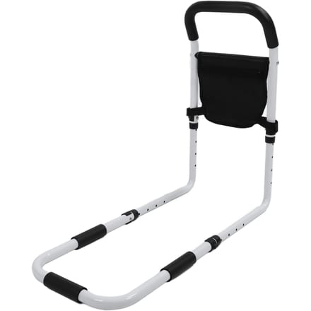 Barre d'appui pour lit, capacité de charge de 136 kg, réglable, émaillée, pour personnes âgées black