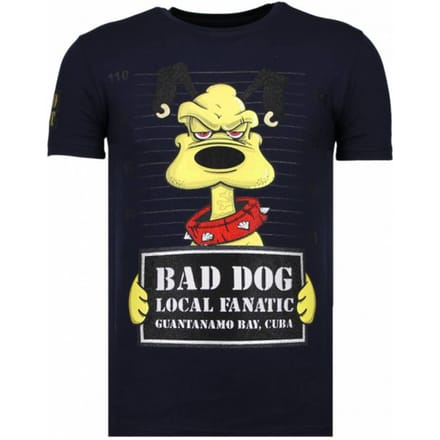 Local Fanatic Bad dog rhinestone t-shirt
