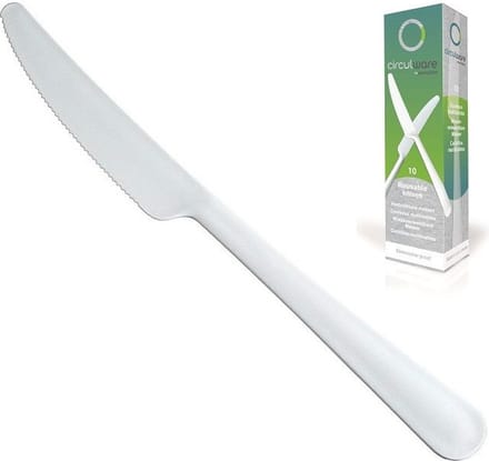 Mes Herbruikbaar Gaia 197mm Off-white PPMF - 200st (20 dzn x 10st).