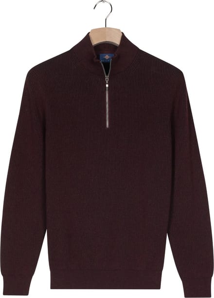 Baileys - Heren - Trui - Ribgebreid - Katoenen Pullover - Bordeaux - 528419-495