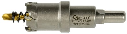 GEKO Carbide gatenzaag - 25 mm - titanium boor - hoge precisie - lange levensduur