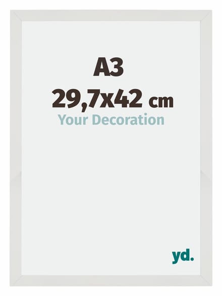 Your Decoration - Fotolijst A3 29,7x42 cm - MDF - Wit Mat - Mura
