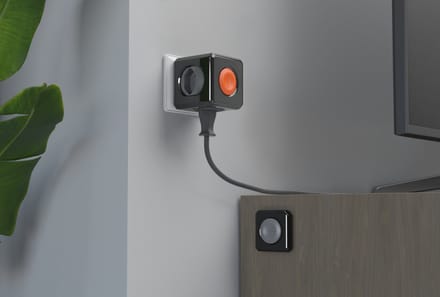 DesignNest PowerCube Original - afstandsbediening - Schuko - Zwart