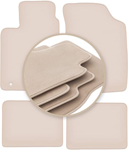 PREMIUM beige matten voor: Renault Thalia I sedan 2000-2010