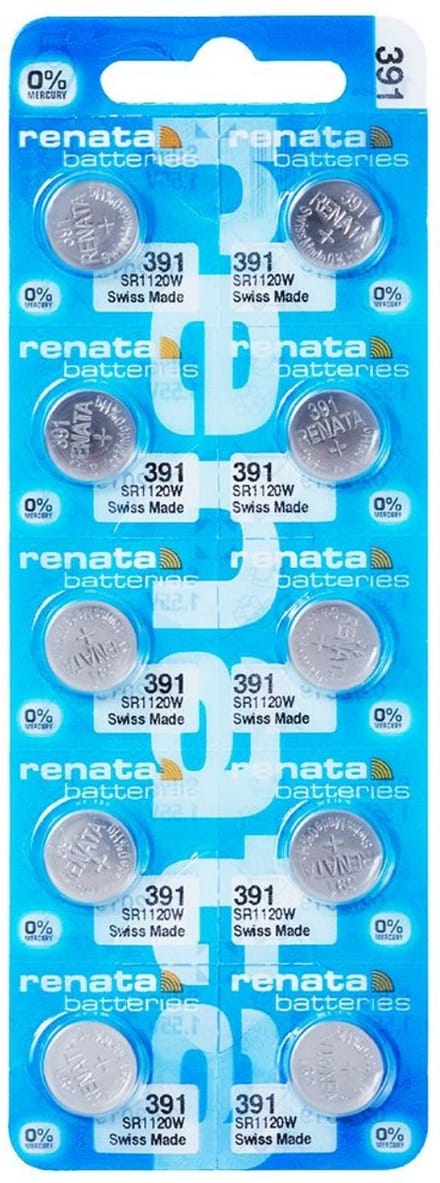 RENATA -  Horlogebatterijen - Watch 391 - 10 stuks