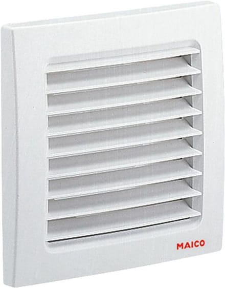 Buitengrille Ventilatieopening 125 mm Kunststof