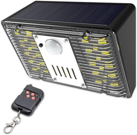 Alarm Lamp - Sirene Beveiliging - Buiten Beveiligen - Zonne-energie Bewegingssensor - 129db Geluid - Wit